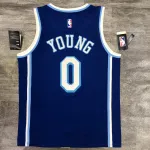 Los Angeles Lakers Latin Singer Collaboration Nick Young #0 Blue Men’s Jersey