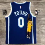 Los Angeles Lakers Latin Singer Collaboration Nick Young #0 Blue Men’s Jersey