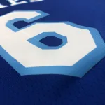 Maglia da uomo blu dei Los Angeles Lakers con il numero #6 di LeBron James