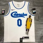 Maglia da uomo bianca Los Angeles Lakers Retro Latin Singer Collaboration Nick Young #0 Los Angeles Lakers Retro Latin Singer Collaboration Nick Young #0 White Men’s Jersey