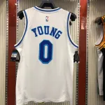 Los Angeles Lakers Retro Latin Singer Collaboration Nick Young #0 White Men’s Jersey