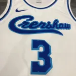 Maillot blanc homme Los Angeles Lakers Retro Latin Singer Collaboration Anthony Davis #3