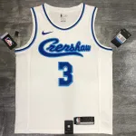 Maillot blanc homme Los Angeles Lakers Retro Latin Singer Collaboration Anthony Davis #3