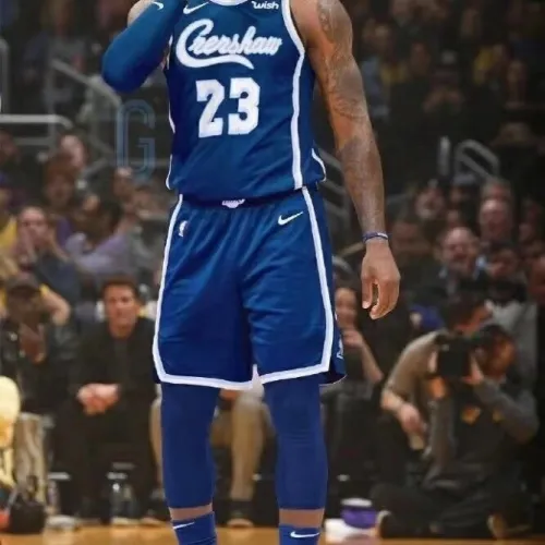 Los Angeles Lakers Retro Latin Singer Collaboration Kyle Kuzma #0 Blue Men’s Jersey