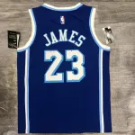 Los Angeles Lakers Retro LeBron James #23 Blue Men’s Jersey