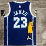 Los Angeles Lakers Retro LeBron James #23 Blue Men’s Jersey