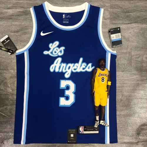 Los Angeles Lakers Retro Anthony Davis #3 Blauw Heren Jersey