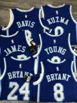 Los Angeles Lakers Retro Latin Singer Collaboration LeBron James #23 Blue Men’s Jersey