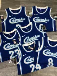 Los Angeles Lakers Retro Latin Singer Collaboration LeBron James #23 Blue Men’s Jersey