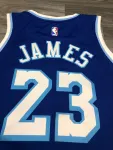 Los Angeles Lakers Retro Latin Singer Collaboration LeBron James #23 Blue Men’s Jersey