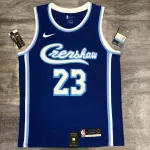 Los Angeles Lakers Retro Latin Singer Collaboration LeBron James #23 Blue Men’s Jersey