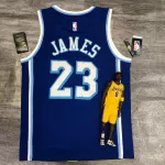 Los Angeles Lakers Retro Latin Singer Collaboration LeBron James #23 Blue Men’s Jersey
