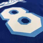Maglia da uomo blu dei Los Angeles Lakers Retro Latin Singer Collaboration Kobe Bryant #8.