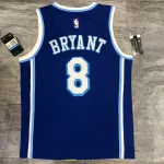 Maglia da uomo blu dei Los Angeles Lakers Retro Latin Singer Collaboration Kobe Bryant #8.