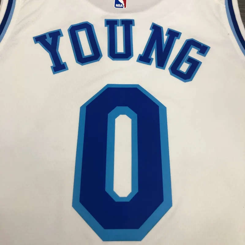 Los Angeles Lakers Retro Nick Young #0 White Men’s Jersey