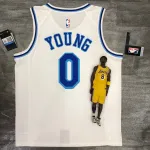 Los Angeles Lakers Retro Nick Young #0 White Men’s Jersey