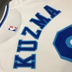 Los Angeles Lakers Retro Kyle Kuzma #0 White Men’s Jersey