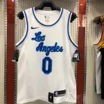 Los Angeles Lakers Retro Kyle Kuzma #0 White Men’s Jersey