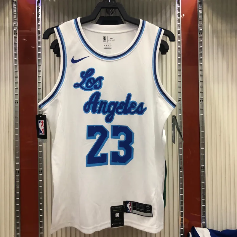 Los Angeles Lakers Retro LeBron James #23 White Men’s Jersey