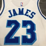 Los Angeles Lakers Retro LeBron James #23 White Men’s Jersey