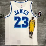 Los Angeles Lakers Retro LeBron James #23 White Men’s Jersey