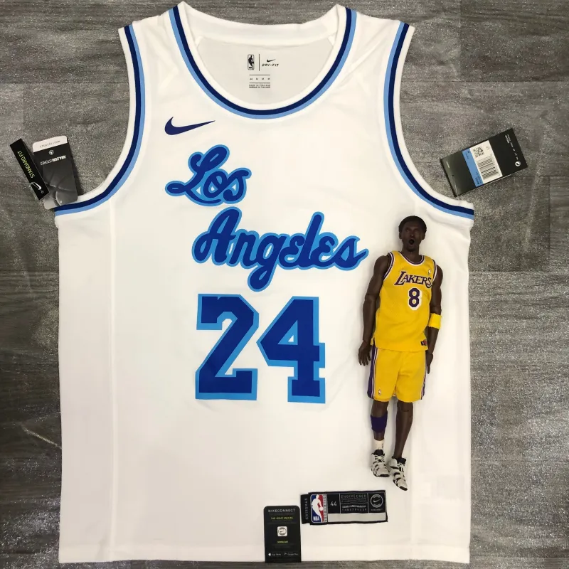Los Angeles Lakers Retro Kobe Bryant #24 White Men’s Jersey