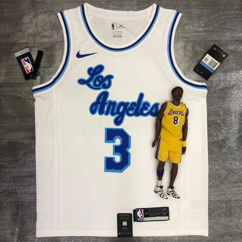 Los Angeles Lakers Retro Anthony Davis #3 White Men’s Jersey