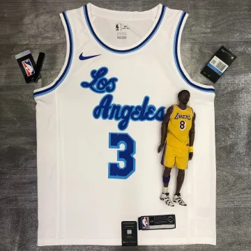 Los Angeles Lakers Retro Anthony Davis #3 wit herenshirt