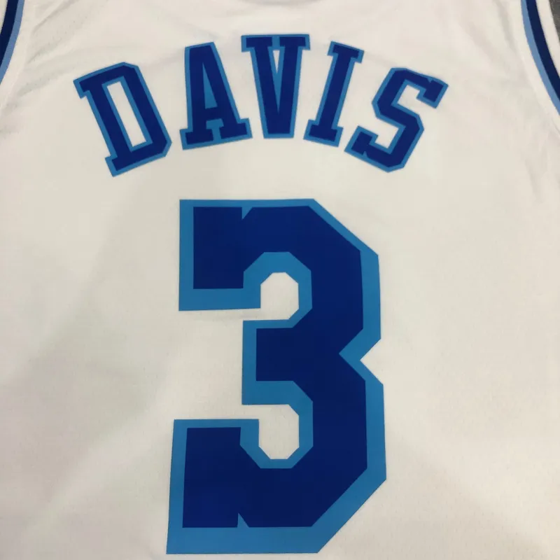 Los Angeles Lakers Retro Anthony Davis #3 White Men’s Jersey