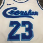 Los Angeles Lakers Retro Latin Singer Collaboration LeBron James #23 White Men’s Jersey