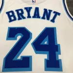 Los Angeles Lakers Retro Latin Singer Collaboration Kobe Bryant #24 White Men’s Jersey