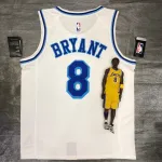 Los Angeles Lakers Retro Latin Singer Collaboration Kobe Bryant #8 White Men’s Jersey