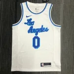 Los Angeles Lakers Russell Westbrook #0 Camiseta hombre blanca Los Angeles Lakers Russell Westbrook #0 Camiseta Blanca Hombre