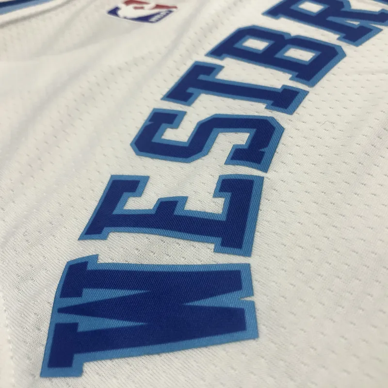 Los Angeles Lakers Russell Westbrook #0 Camiseta Blanca Hombre
