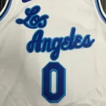 Los Angeles Lakers Russell Westbrook #0 Camiseta Blanca Hombre