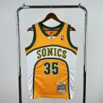 Maglia da uomo dei Seattle SuperSonics, modello Mitchell & Ness Classic Yellow, Kevin Durant #35, stagione 2007-08.