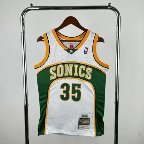Seattle SuperSonics Mitchell & Ness Classic White Kevin Durant #35 Herren-Trikot der Saison 2007/08