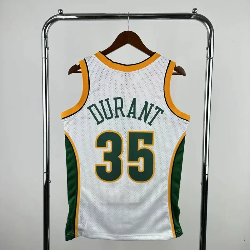 Seattle SuperSonics Mitchell & Ness Classic White Kevin Durant #35 Herren-Trikot der Saison 2007/08
