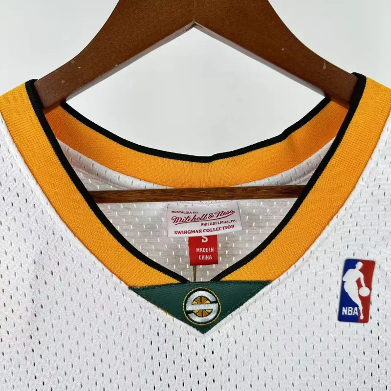 Seattle SuperSonics Mitchell & Ness Classic White Kevin Durant #35 Herren-Trikot der Saison 2007/08