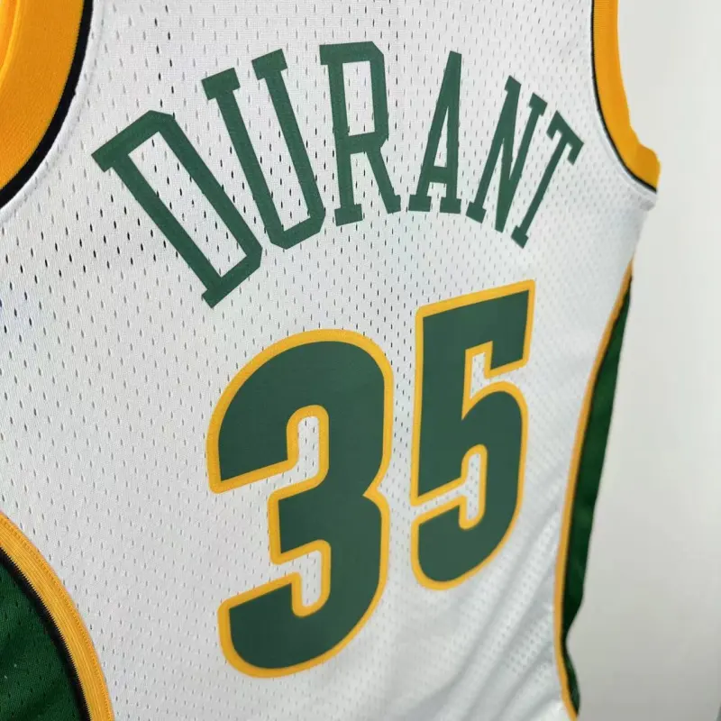Seattle SuperSonics Mitchell & Ness Classic White Kevin Durant #35 Herren-Trikot der Saison 2007/08