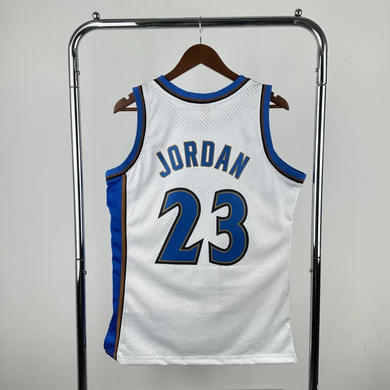 2001-02 Washington Wizards Mitchell & Ness Classic White Michael Jordan #23 Men’s Jersey