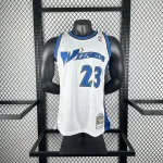 2001-02 Washington Wizards Mitchell & Ness Classic White Michael Jordan #23 Men’s Jersey