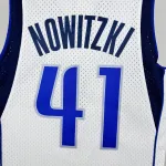 2011/12 Dallas Mavericks Mitchell & Ness Retro White Dirk Nowitzki #41 Men’s Jersey