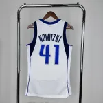 2011/12 Dallas Mavericks Mitchell & Ness Retro White Dirk Nowitzki #41 Men’s Jersey