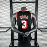 2013/14 Miami Heat Mitchell & Ness Retro Dwyane Wade #3 Camisola para homem
