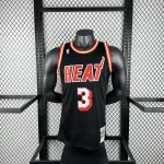 2013/14 Miami Heat Mitchell & Ness Retro Dwyane Wade #3 Camisola para homem