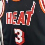 2013/14 Miami Heat Mitchell & Ness Retro Dwyane Wade #3 Camisola para homem