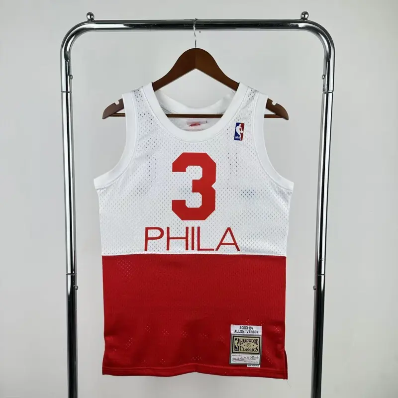 Maglia da uomo Philadelphia 76ers Mitchell & Ness Retro Allen Iverson #3