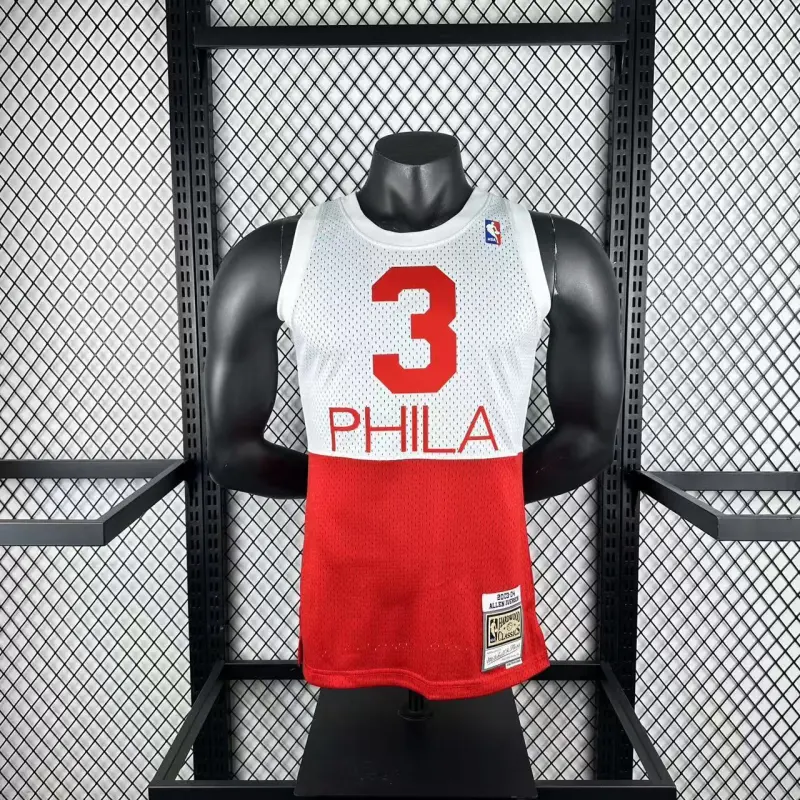 Maglia da uomo Philadelphia 76ers Mitchell & Ness Retro Allen Iverson #3
