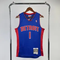 Detroit Pistons Mitchell & Ness Classic Blue Allen Iverson #1 Men's Jersey - product photo Detroit Pistons Mitchell & Ness Classic Blue Allen Iverson #1 Men's Jersey product image